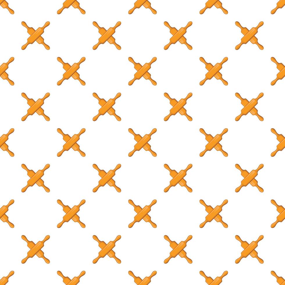 Rolling pin pattern, cartoon style vector