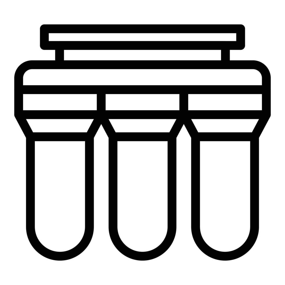 Purification system icon outline vector. Water filter vector