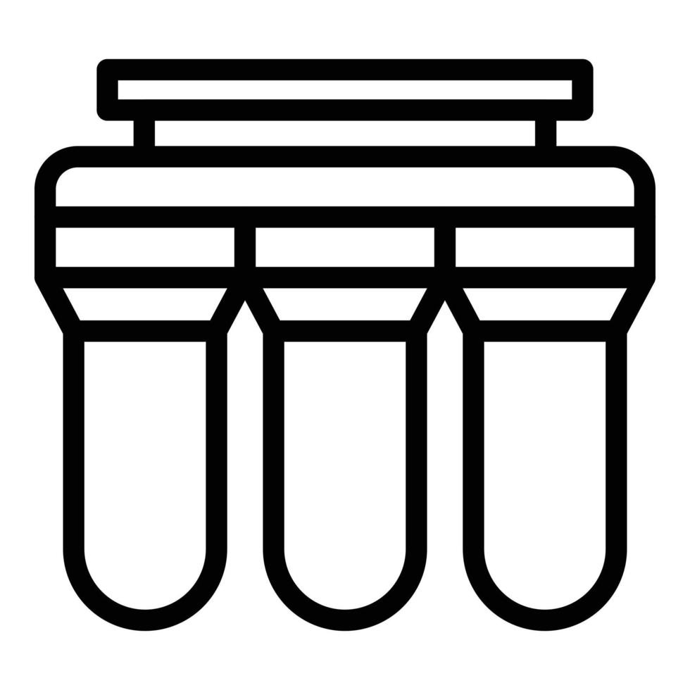 Purification system icon outline vector. Water filter vector