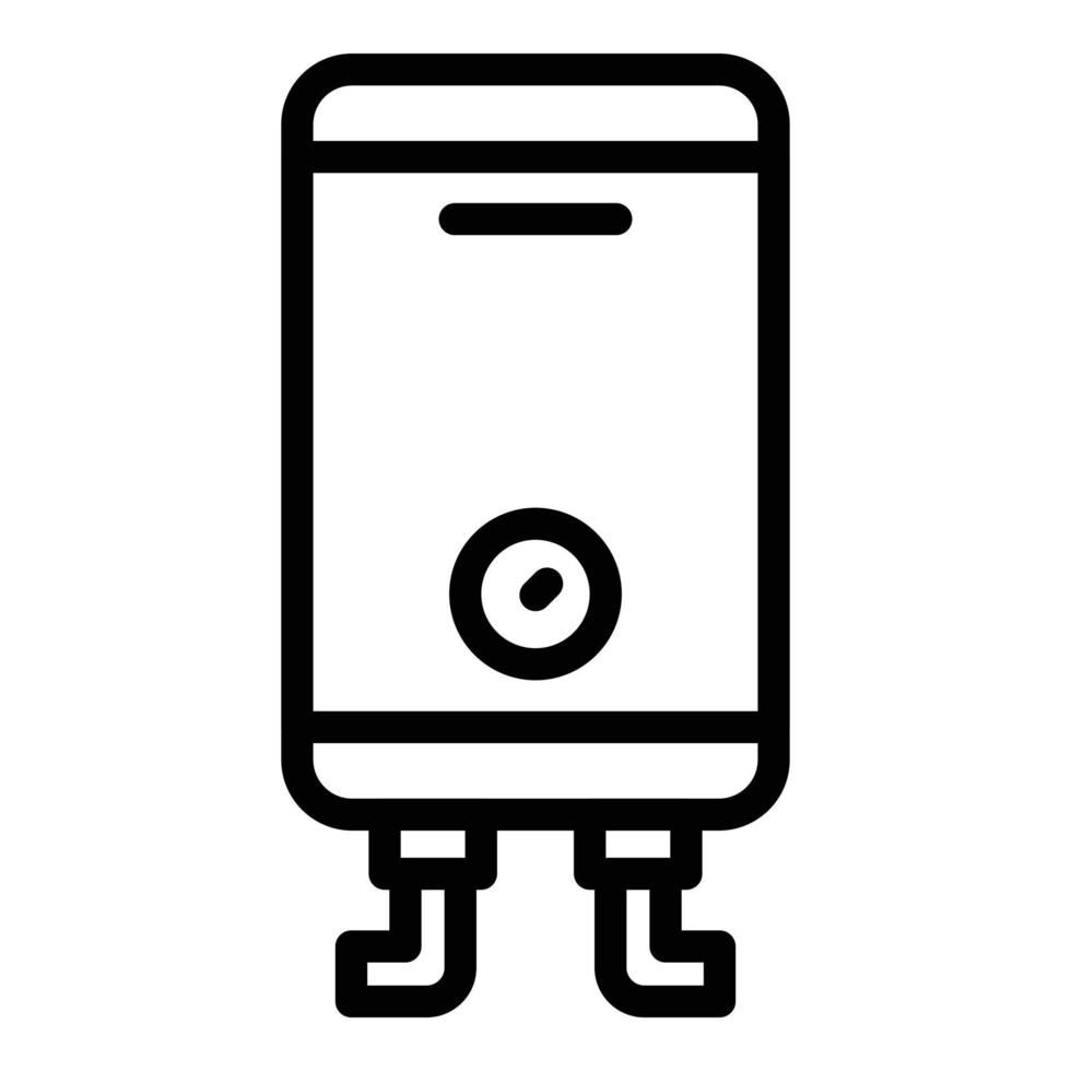 Gas boiler appliance icon outline vector. Energy system vector