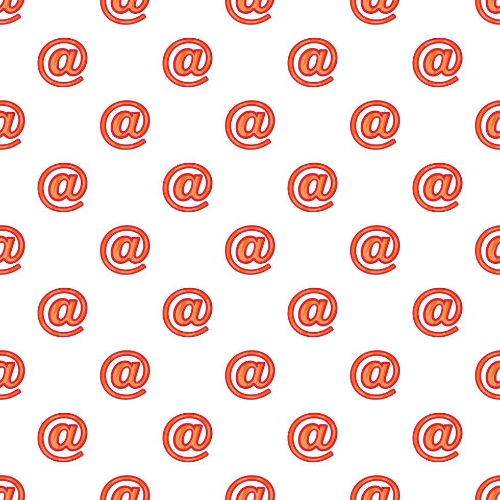 Sign e-mail pattern, cartoon style vector