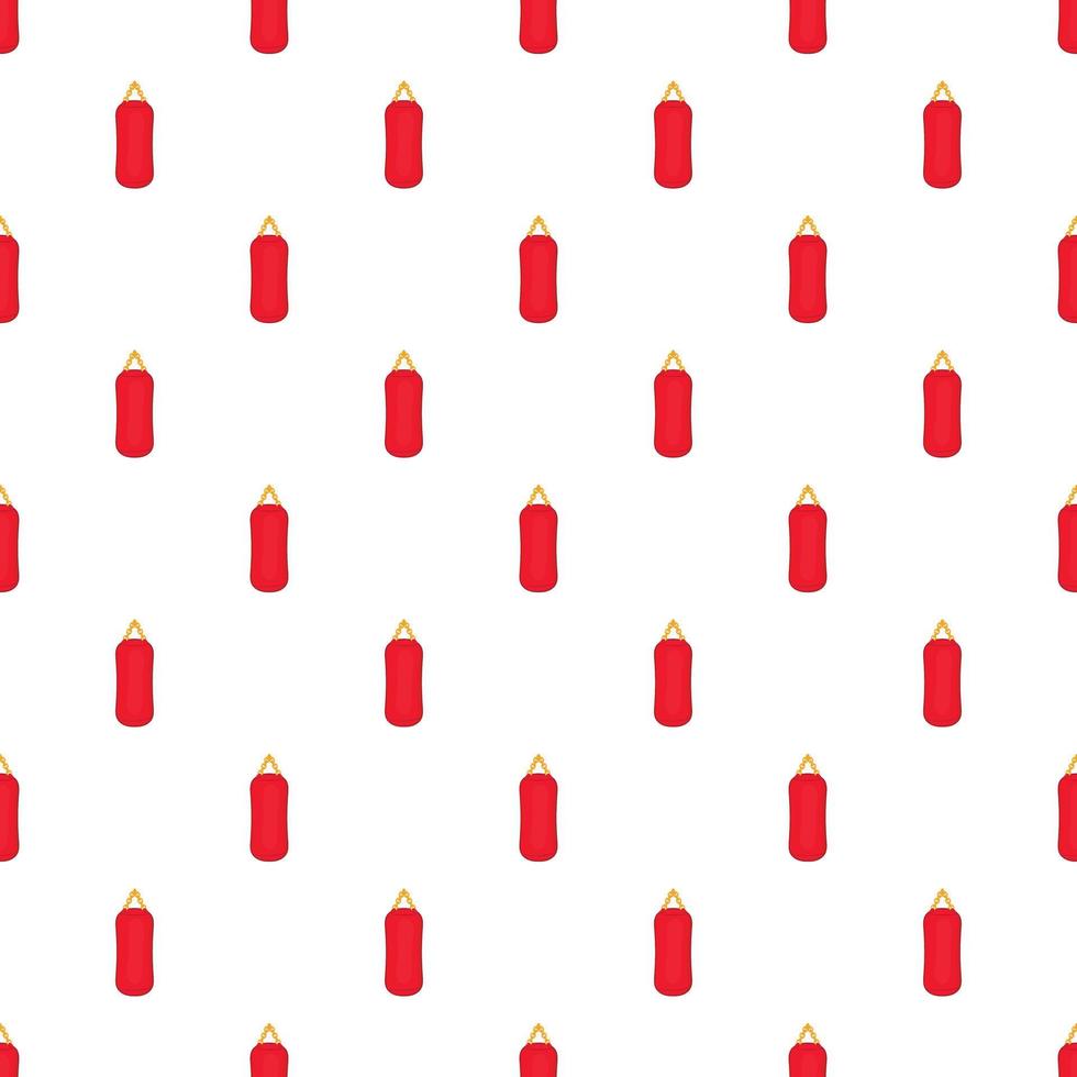 Punching bag pattern, cartoon style vector