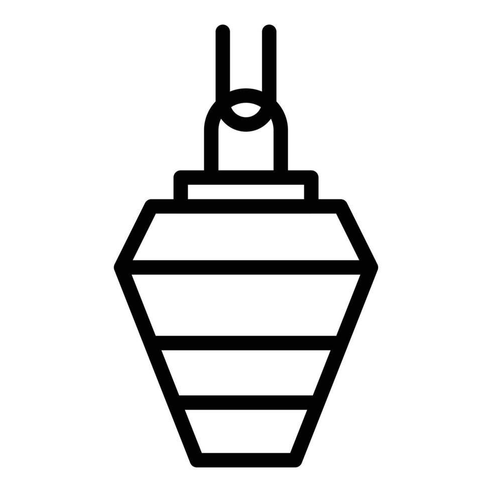 Delivery mixer icon outline vector. Concrete cement vector