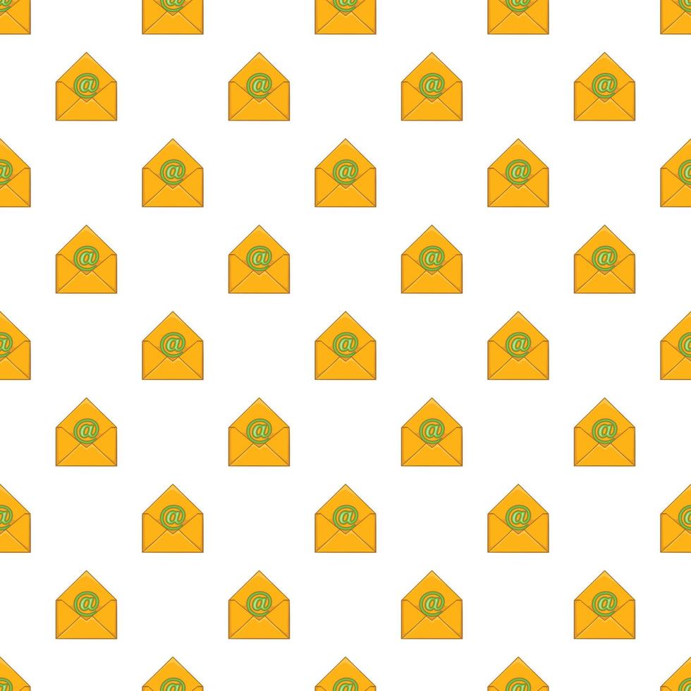 Email pattern, cartoon style vector