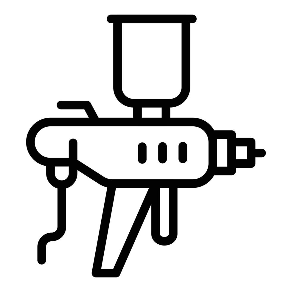 Varnish sprayer icon outline vector. Air car body 15084862 Vector Art