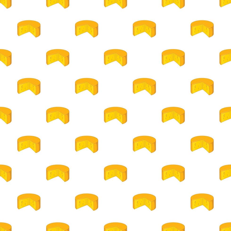 Cheese pattern, cartoon style vector