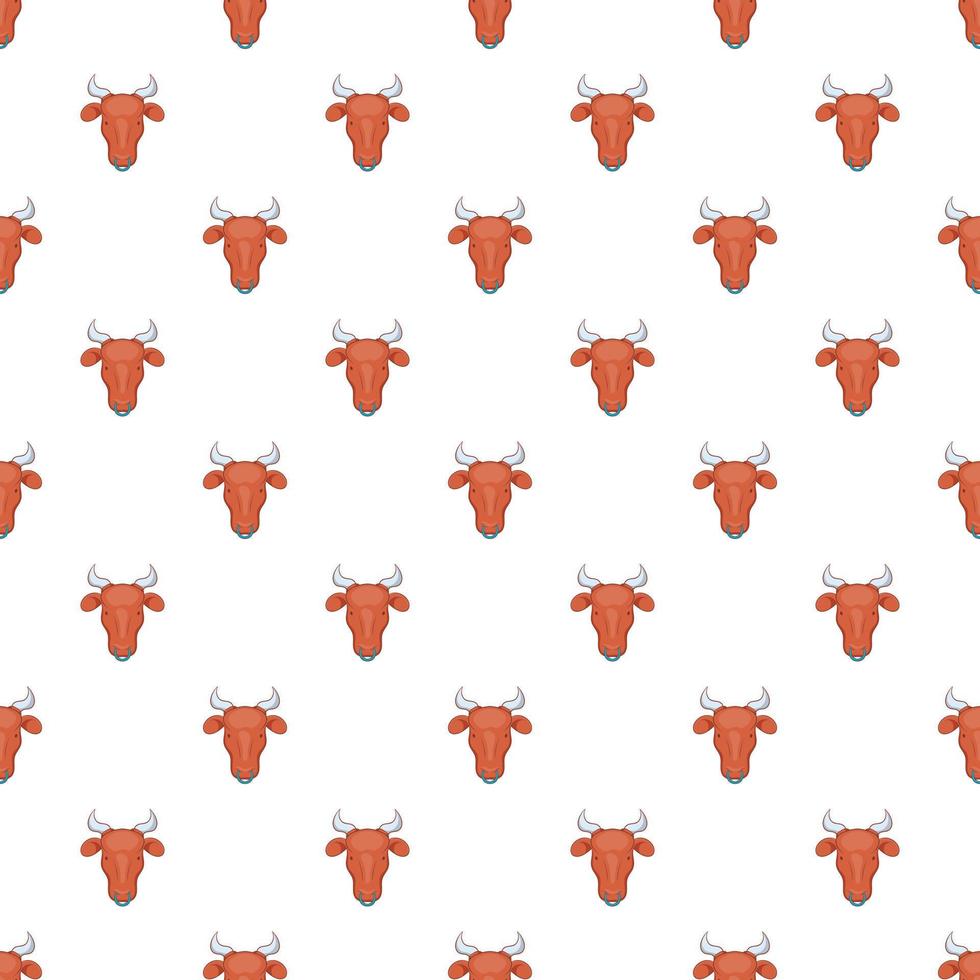 Cow pattern, cartoon style vector