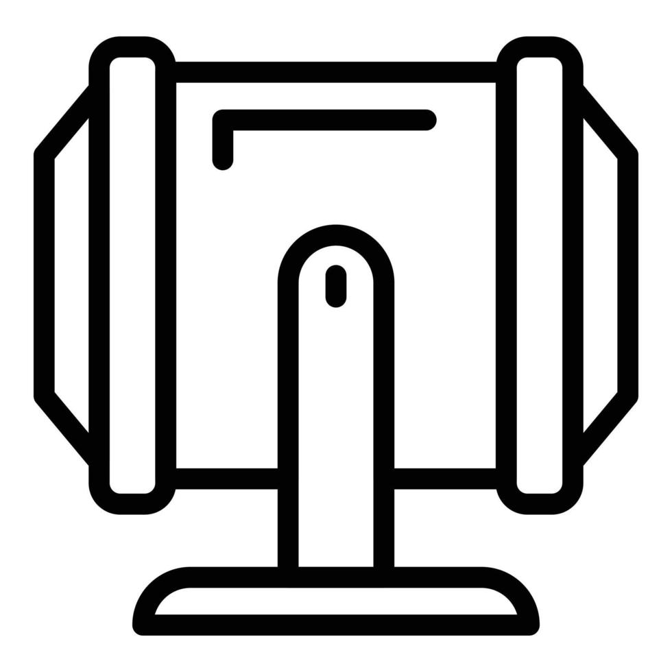 Heavy mixer icon outline vector. Concrete cement vector