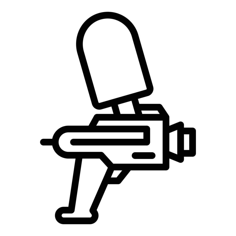 vector de contorno de icono de rociador desodorante. pistola rociadora