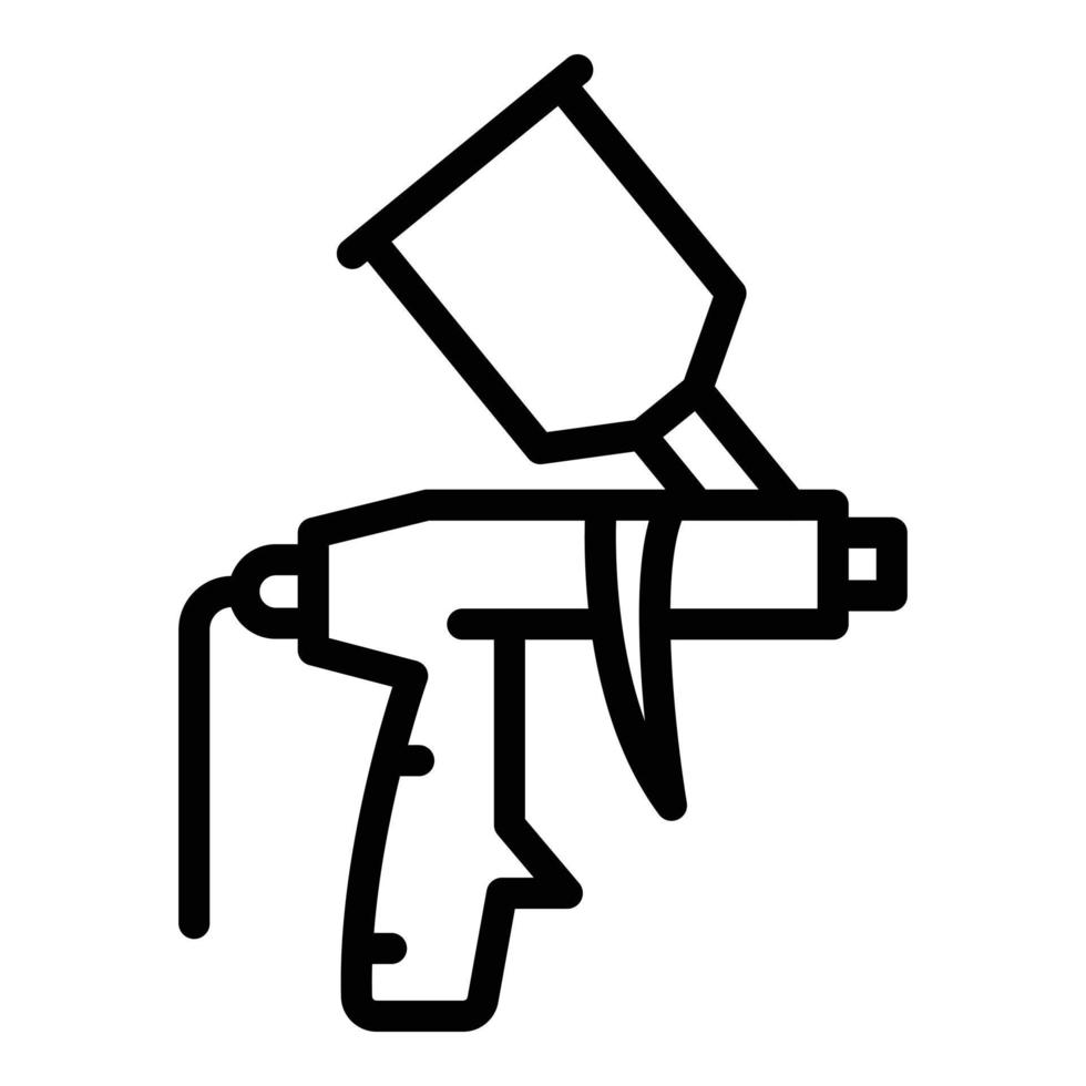 Sprayer tool icon outline vector. Spray paint vector