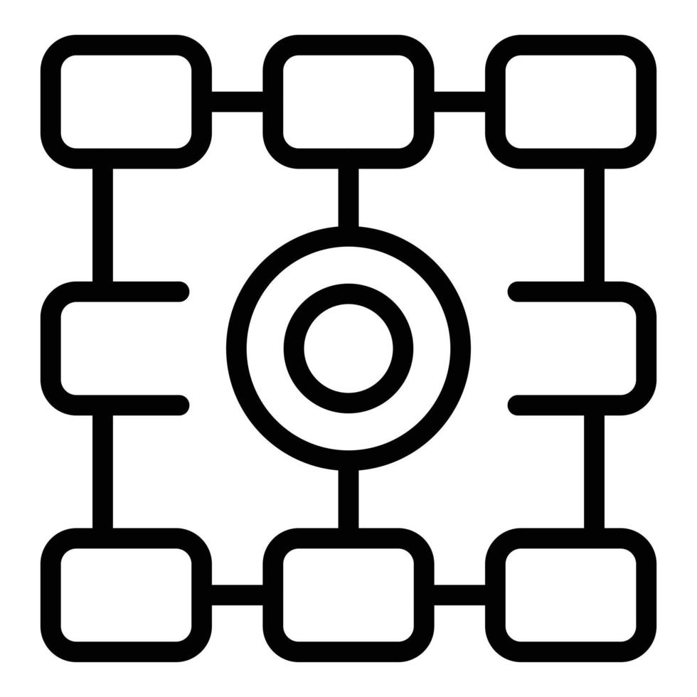 Data analysis icon outline vector. Business graph vector