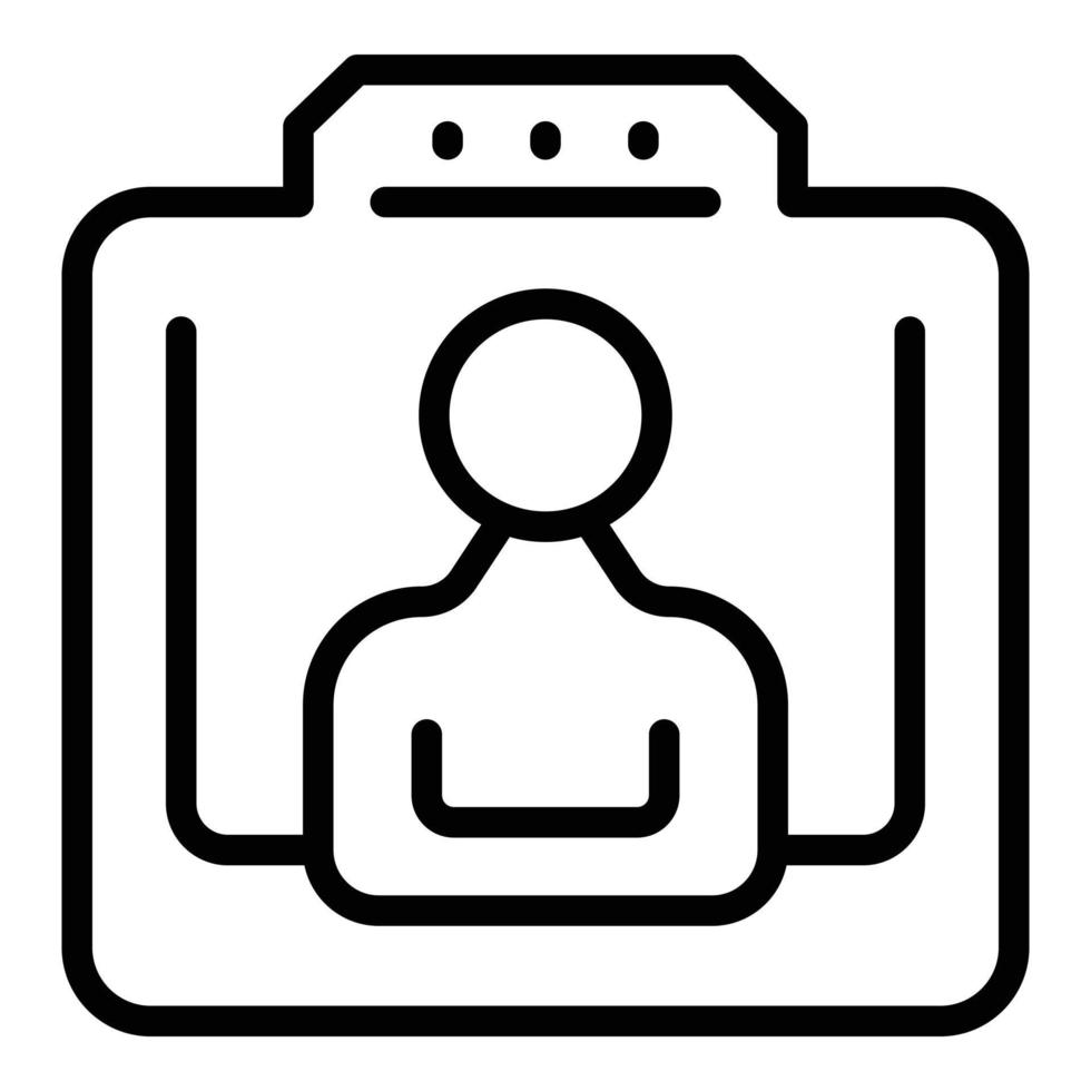 Video online conference icon outline vector. Group computer vector