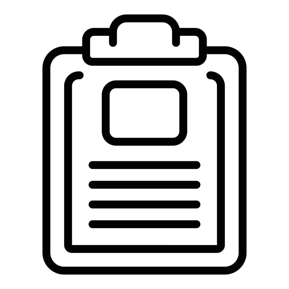 Clipboard conference icon outline vector. Online group vector