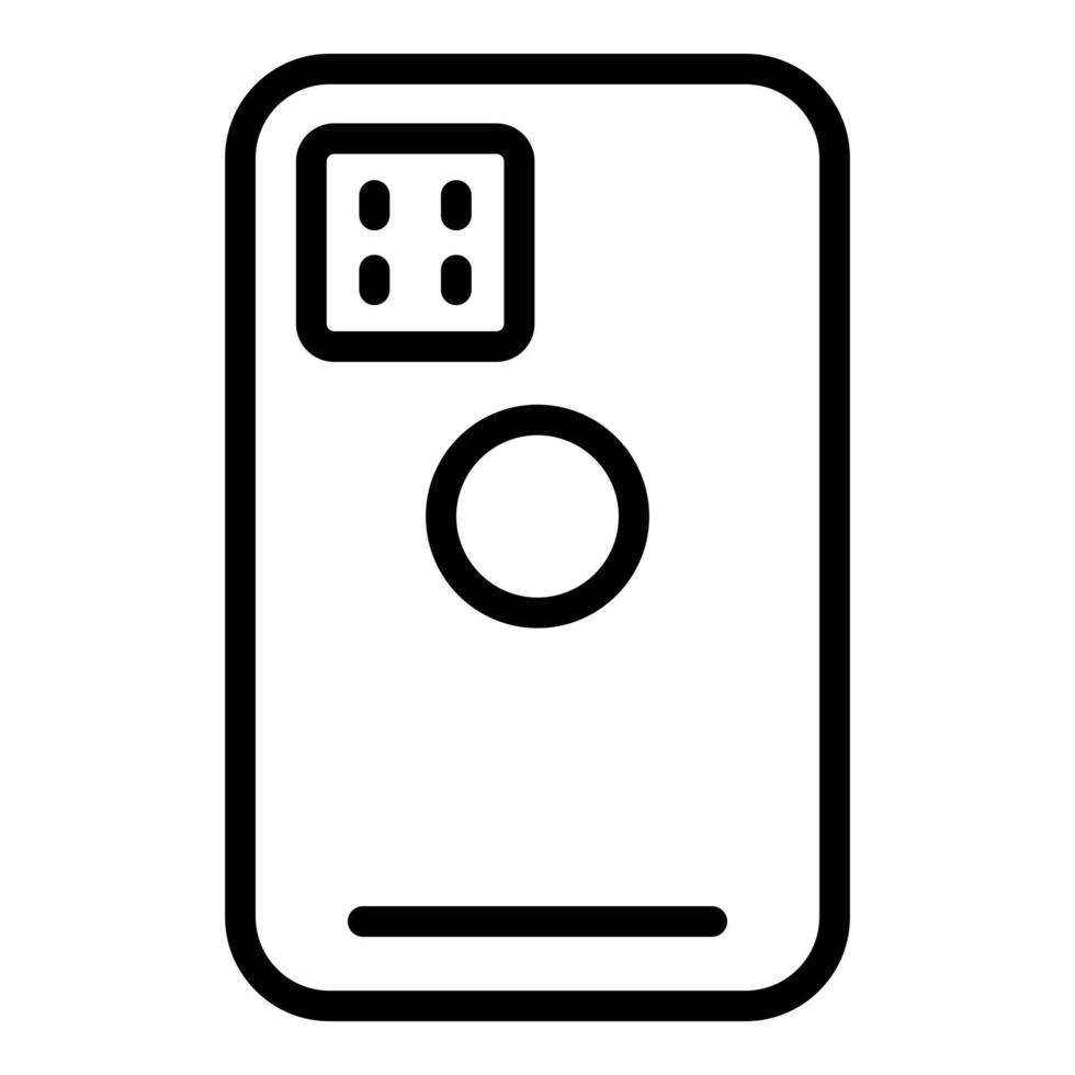 Smart phone case icon outline vector. Mobile cover 15085074 Vector Art