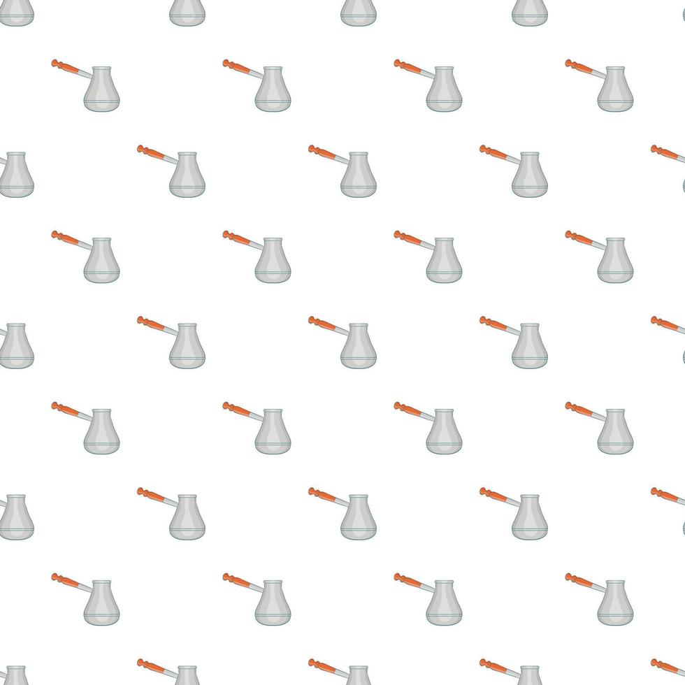 Turkish cezve pattern, cartoon style vector
