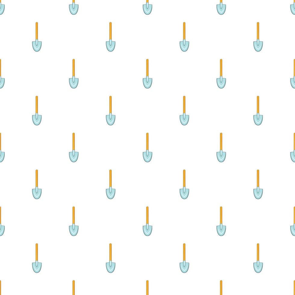 Shovel pattern, cartoon style vector