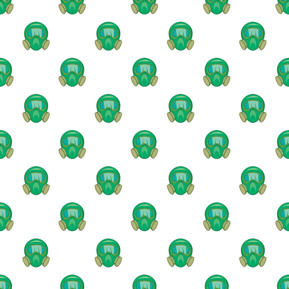 Gas mask pattern, cartoon style vector