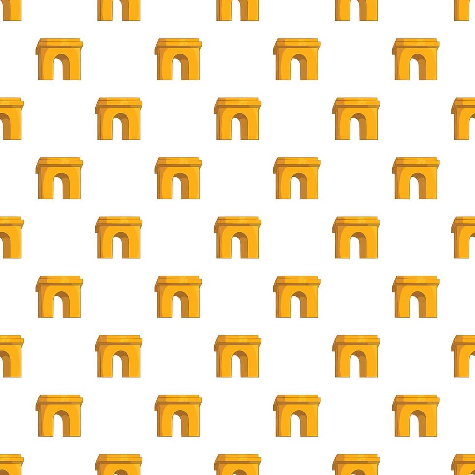 Arch pattern, cartoon style vector