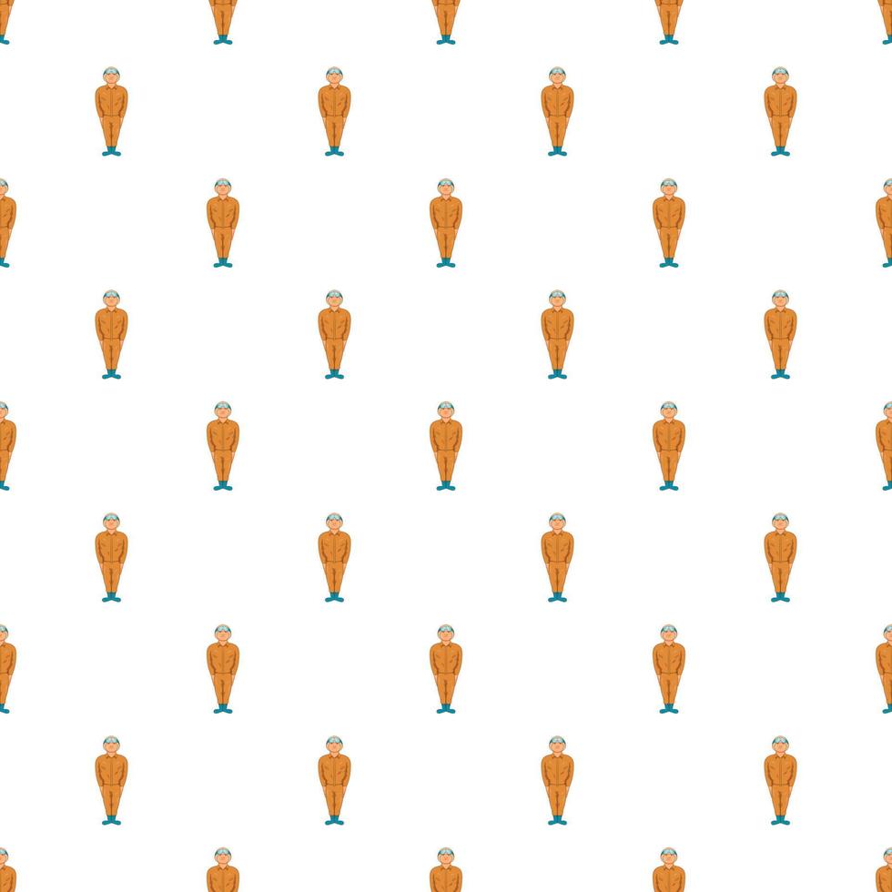 Pilot military uniform in khaki colors pattern vector