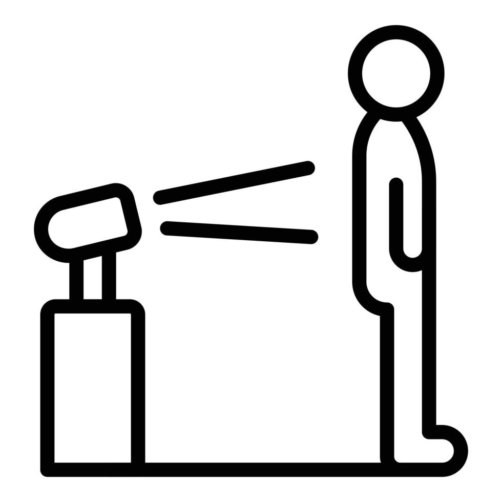 Back hydro massage icon outline vector. Spa physiotherapy vector
