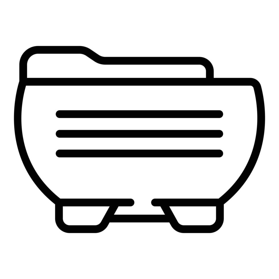 Spa physiotherapy icon outline vector. Health massage vector