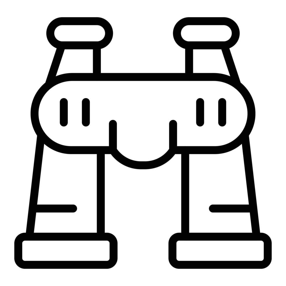 Study binoculars icon outline vector. Case research vector