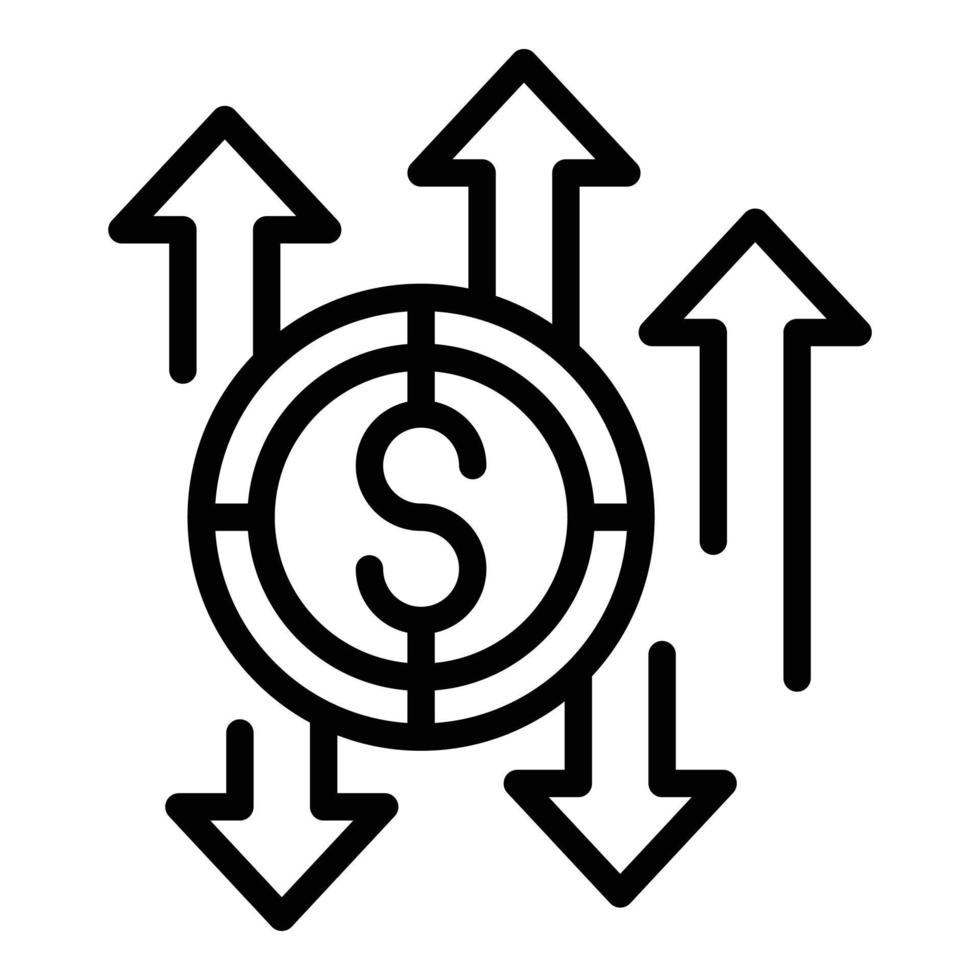 Promotion icon outline vector. Public business vector