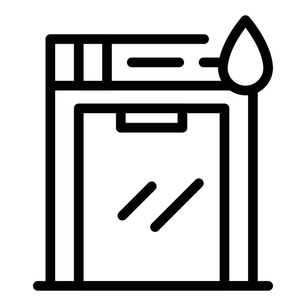 Save water dishwasher icon outline vector. Shower dish vector