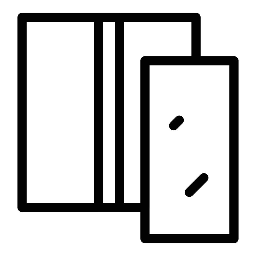 Pile drywall icon outline vector. Glue timber vector
