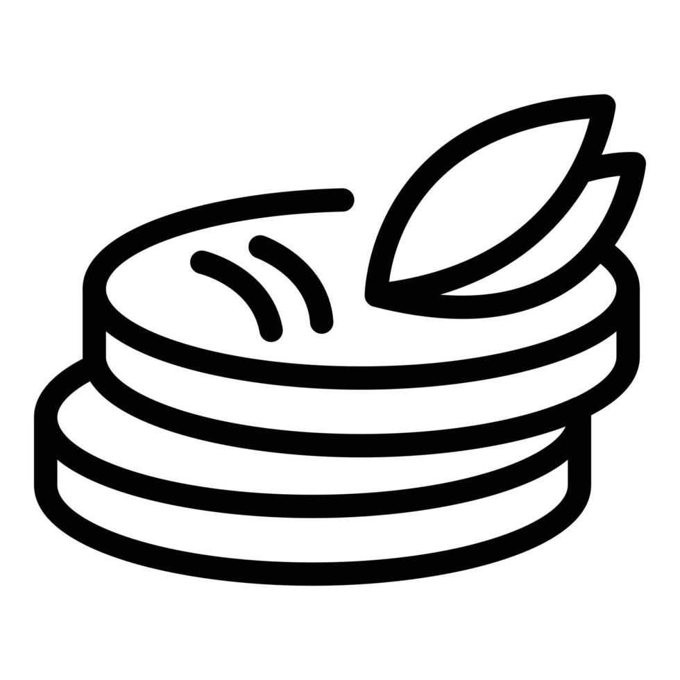 Food burger icon outline vector. Sugar agave vector