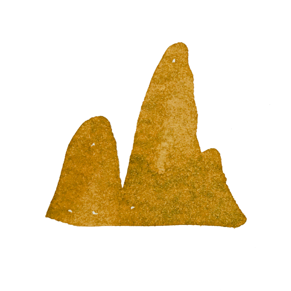 brown leaf watercolor element png