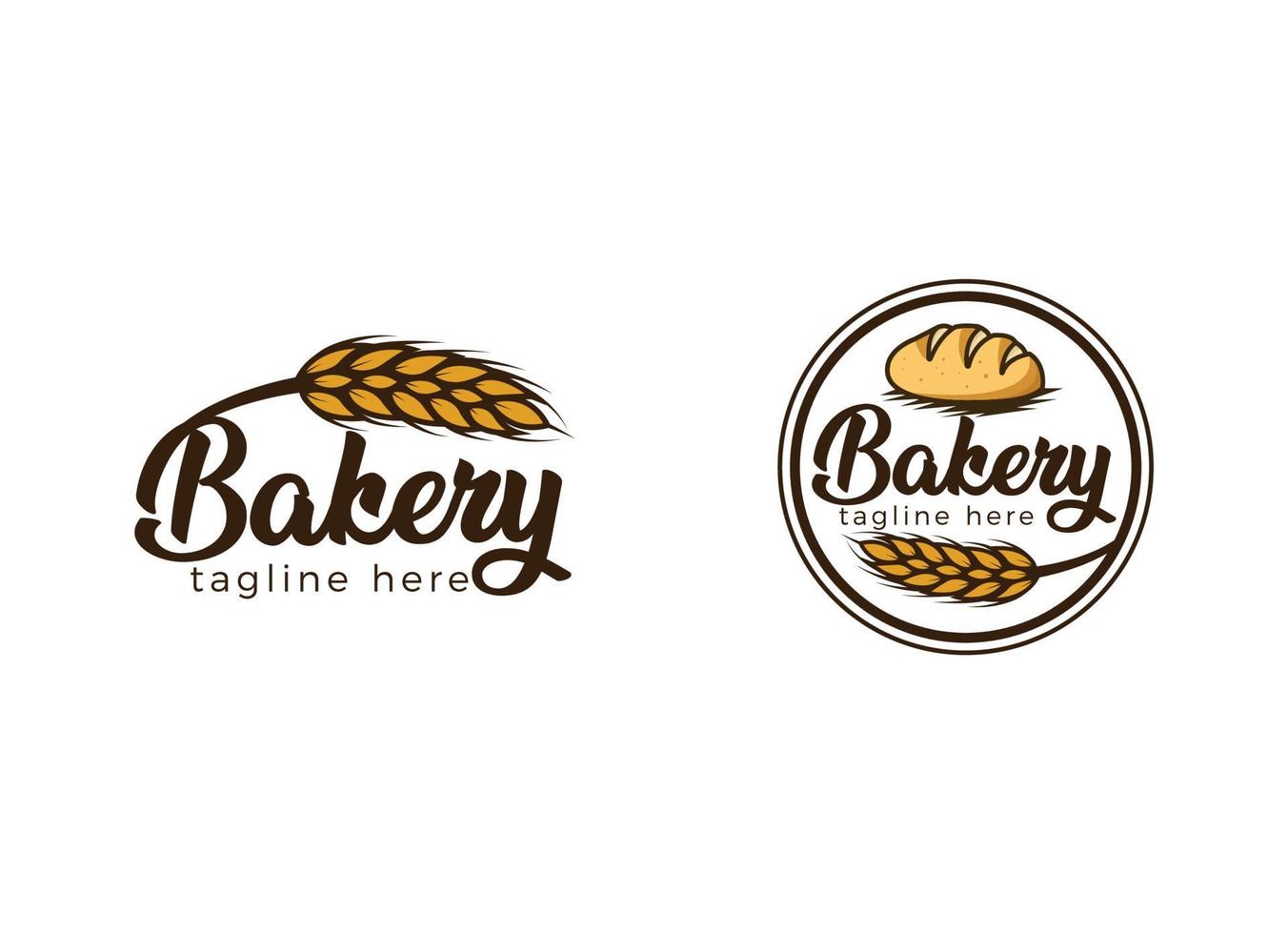 Fresh bread and bakery logo design concept. Croissant bakery logo vector