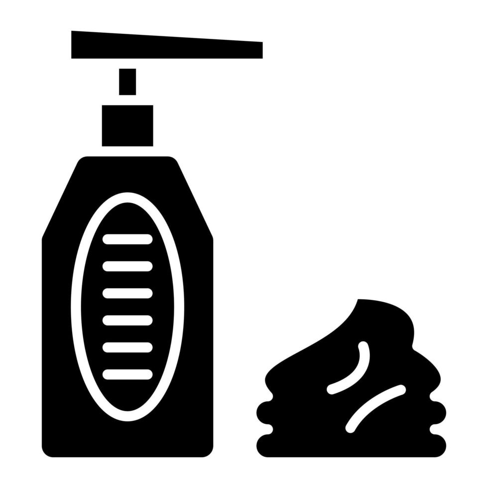 Cleansing Foam Glyph Icon vector