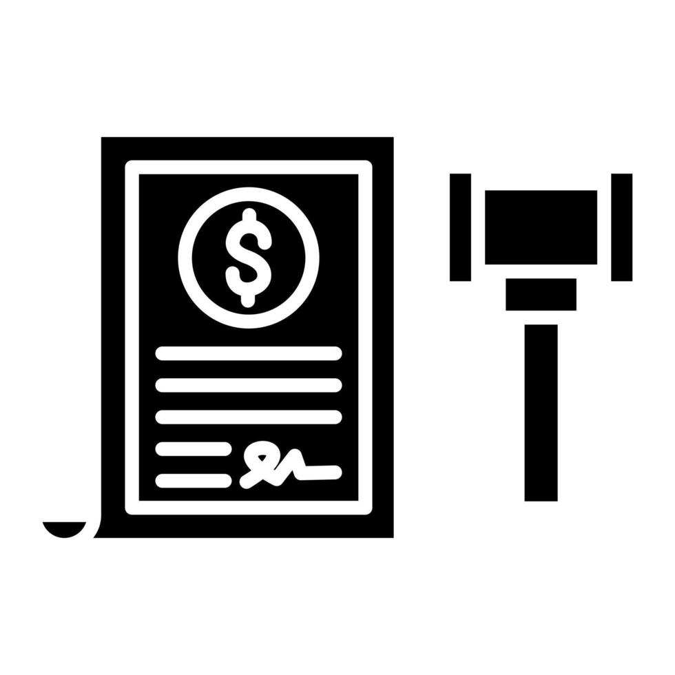 Bail Glyph Icon vector