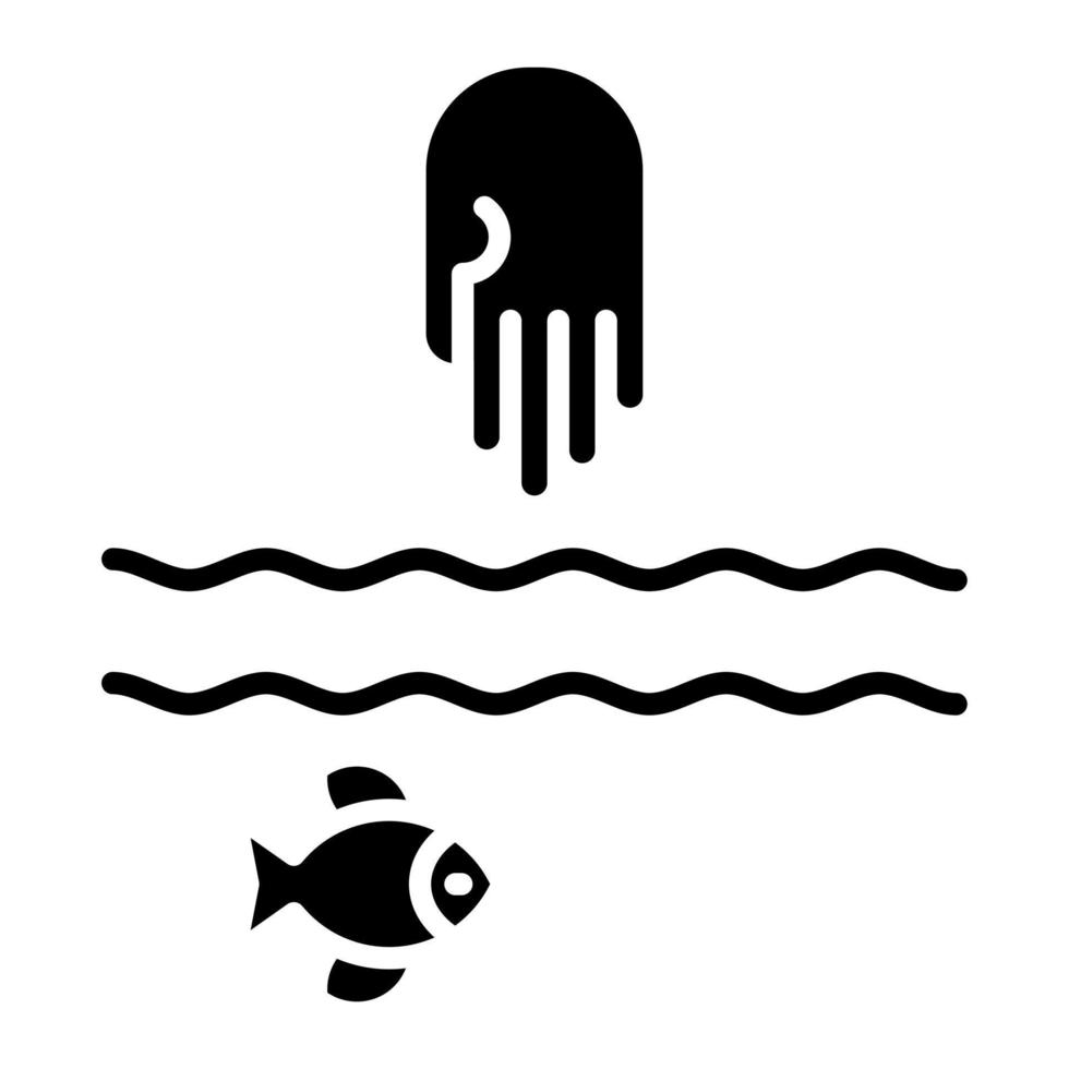 Holding Catch Glyph Icon vector