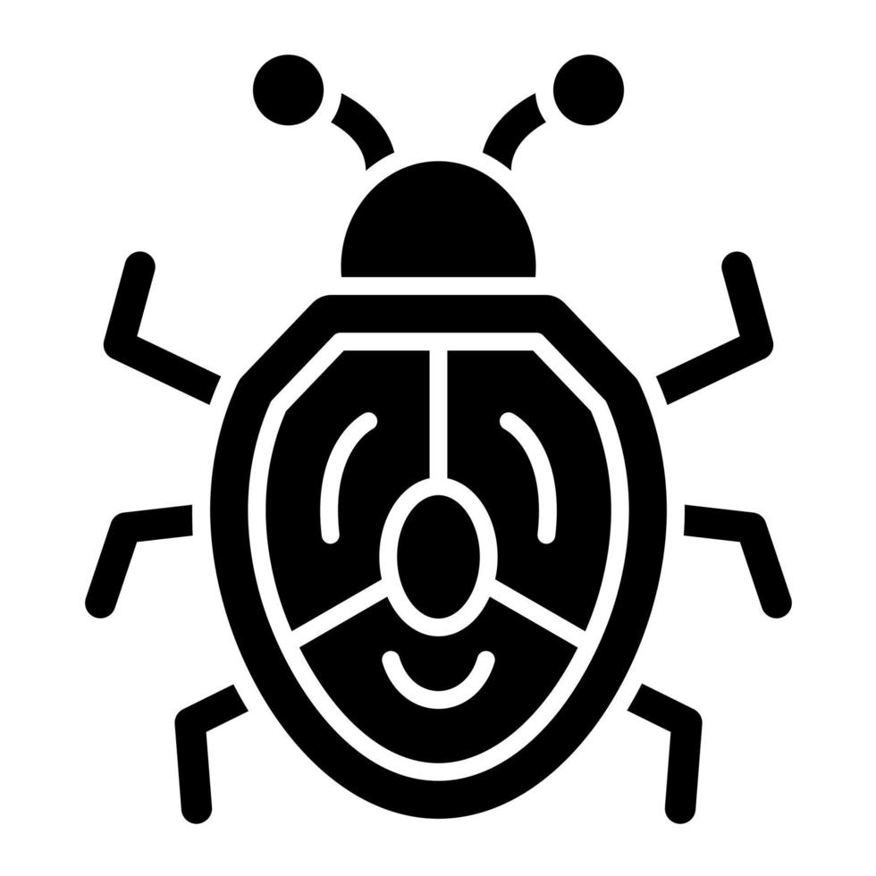 Bug Glyph Icon vector