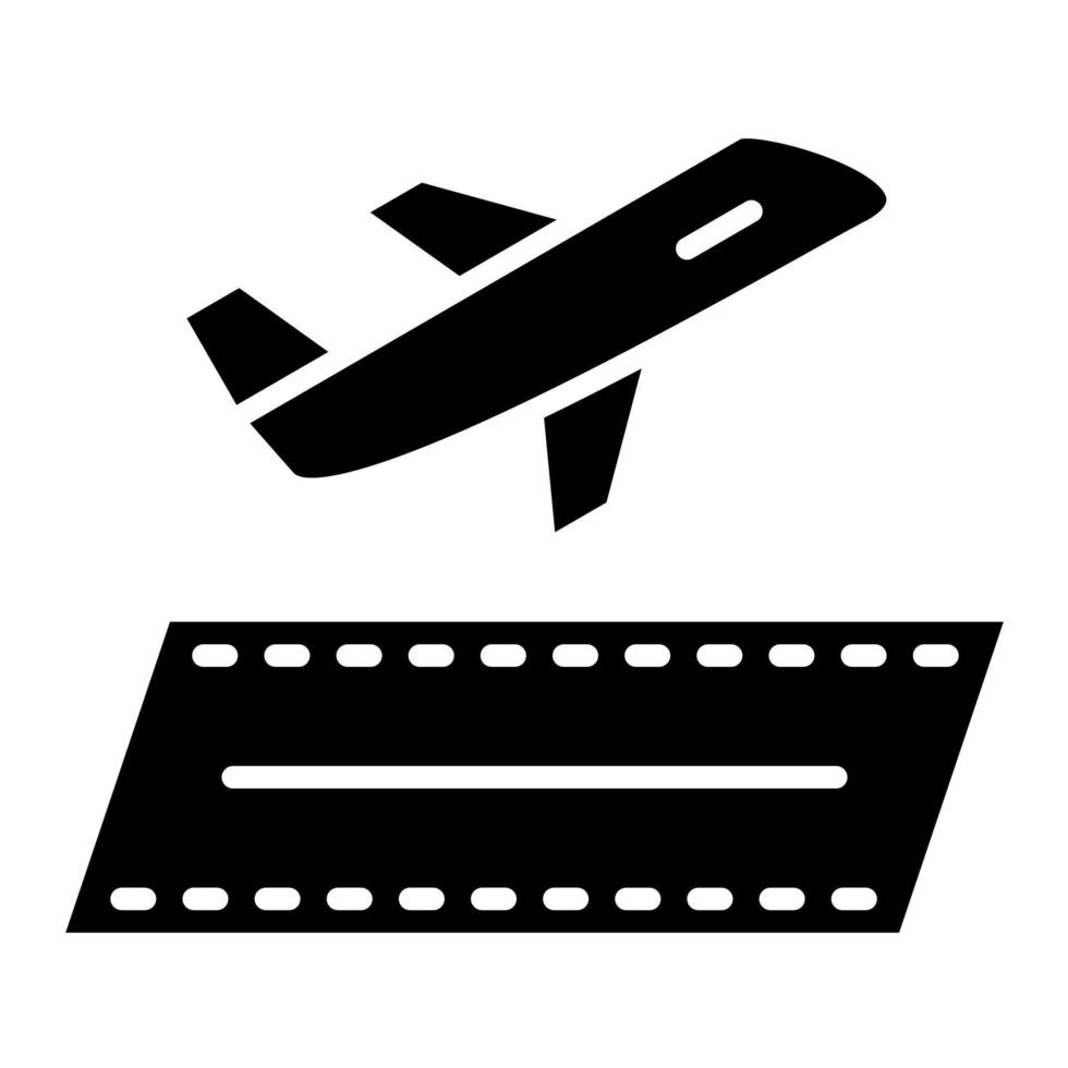 Departure Glyph Icon vector