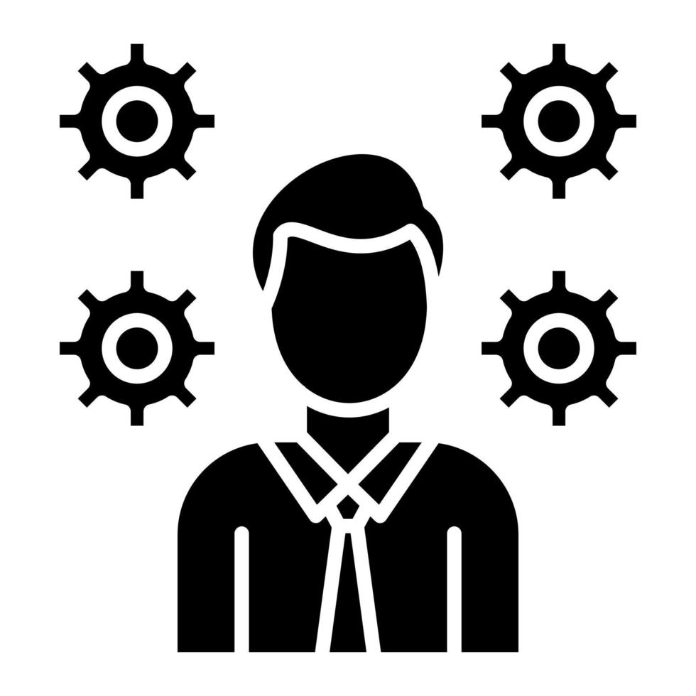 Administration Glyph Icon vector