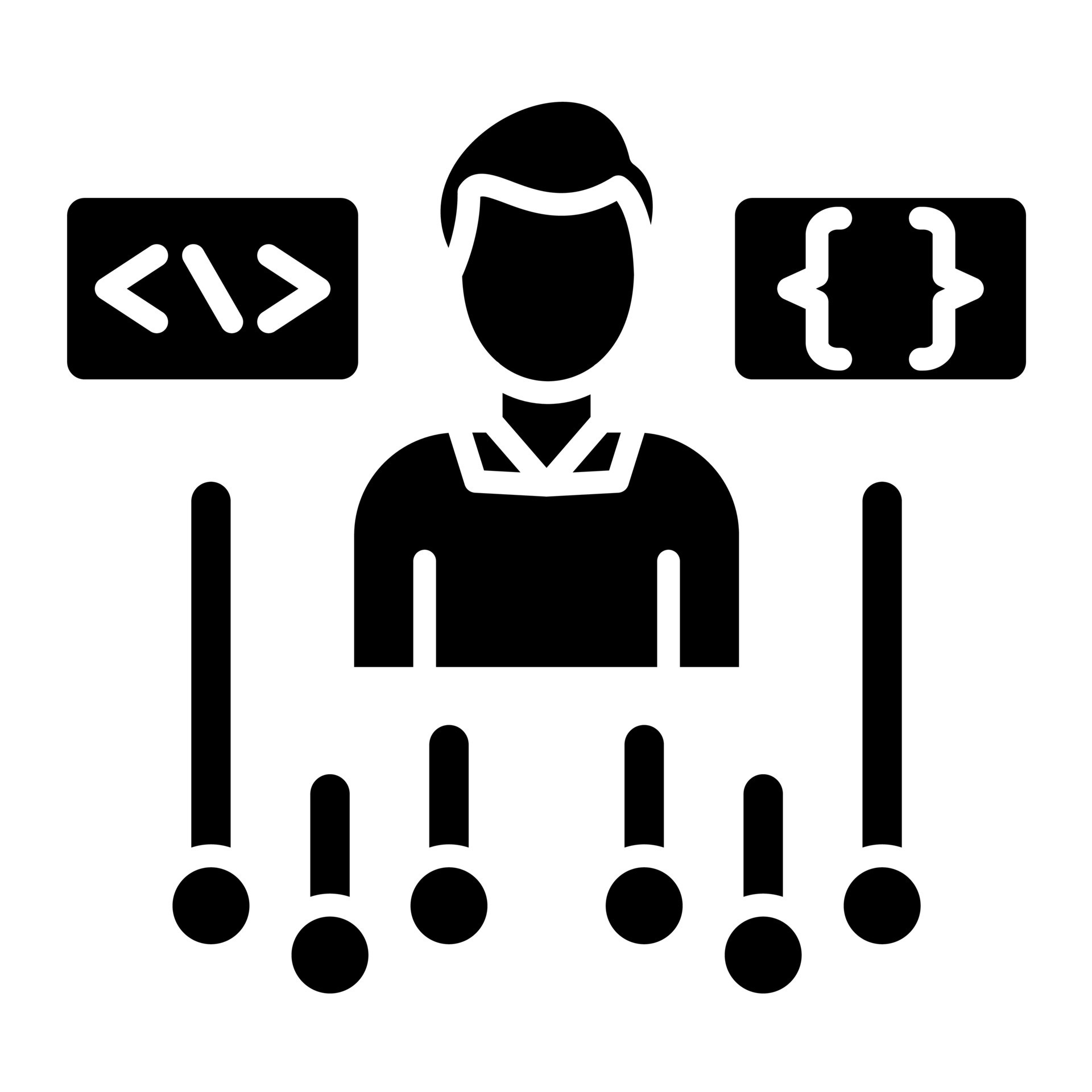 Programming Skills Glyph Icon 15086787 Vector Art at Vecteezy