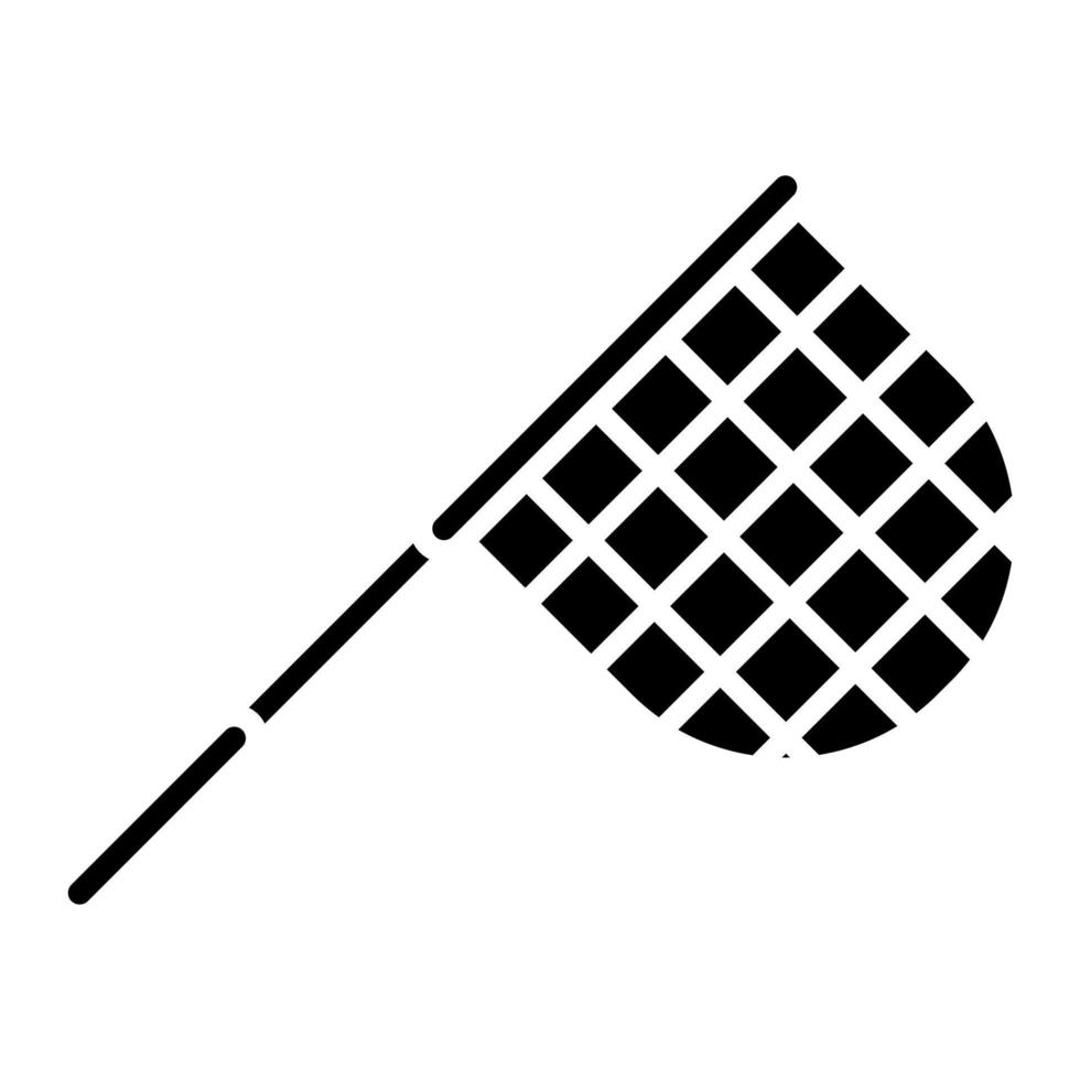 Hand Net Glyph Icon vector