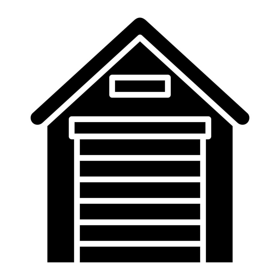 Distribution Center Glyph Icon vector