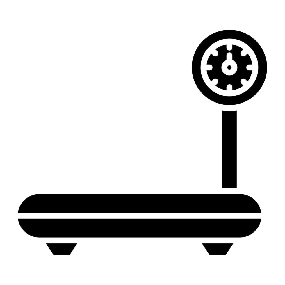 Weight Glyph Icon vector