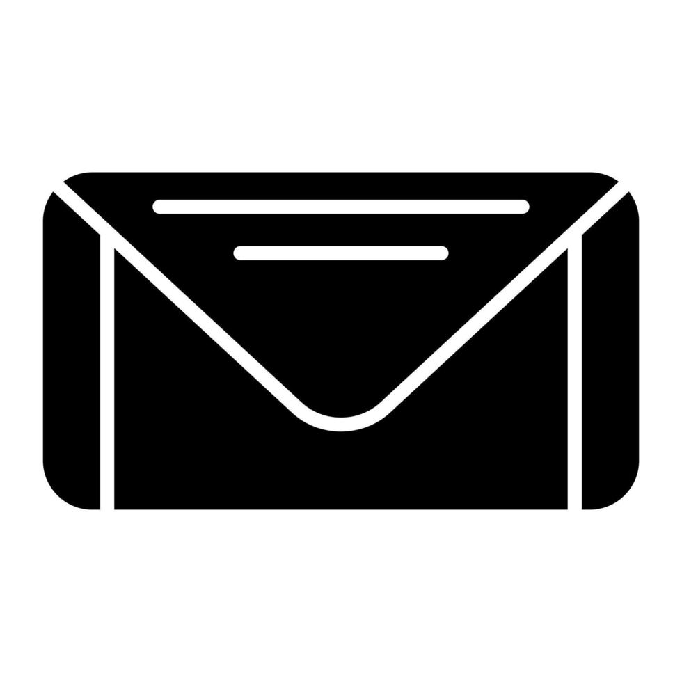 Mail Glyph Icon vector