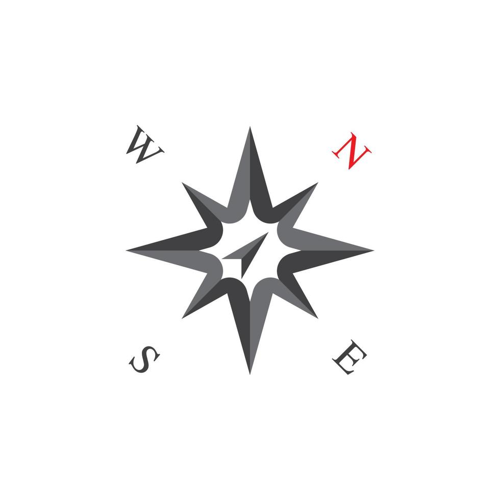 Compass logo template vector icon