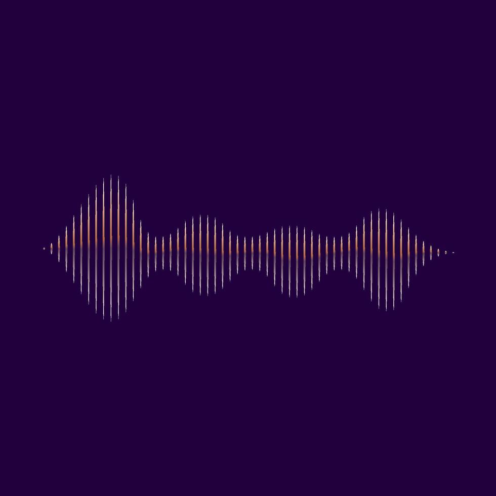 Sound waves vector illustration design