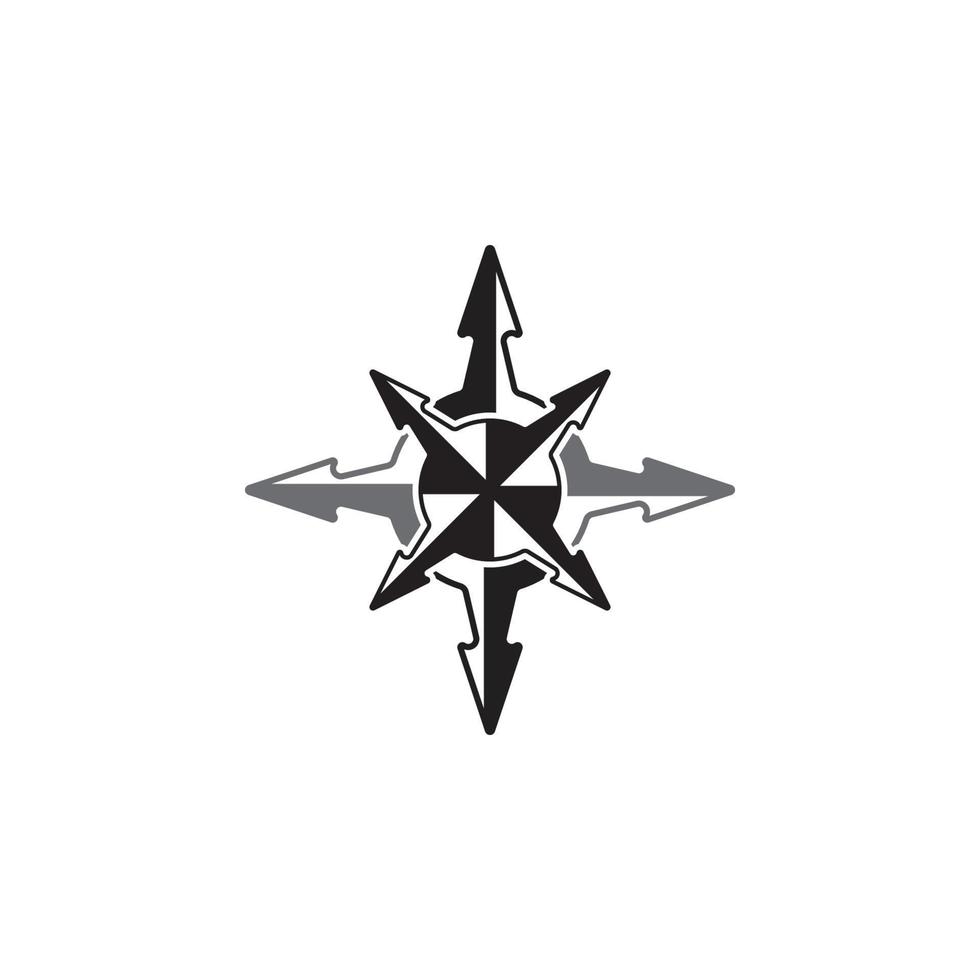 Compass logo template vector icon