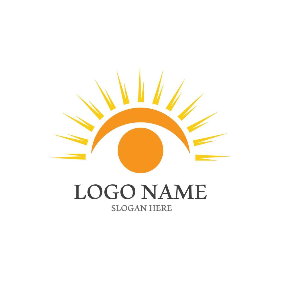 Sun vector illustration icon logo