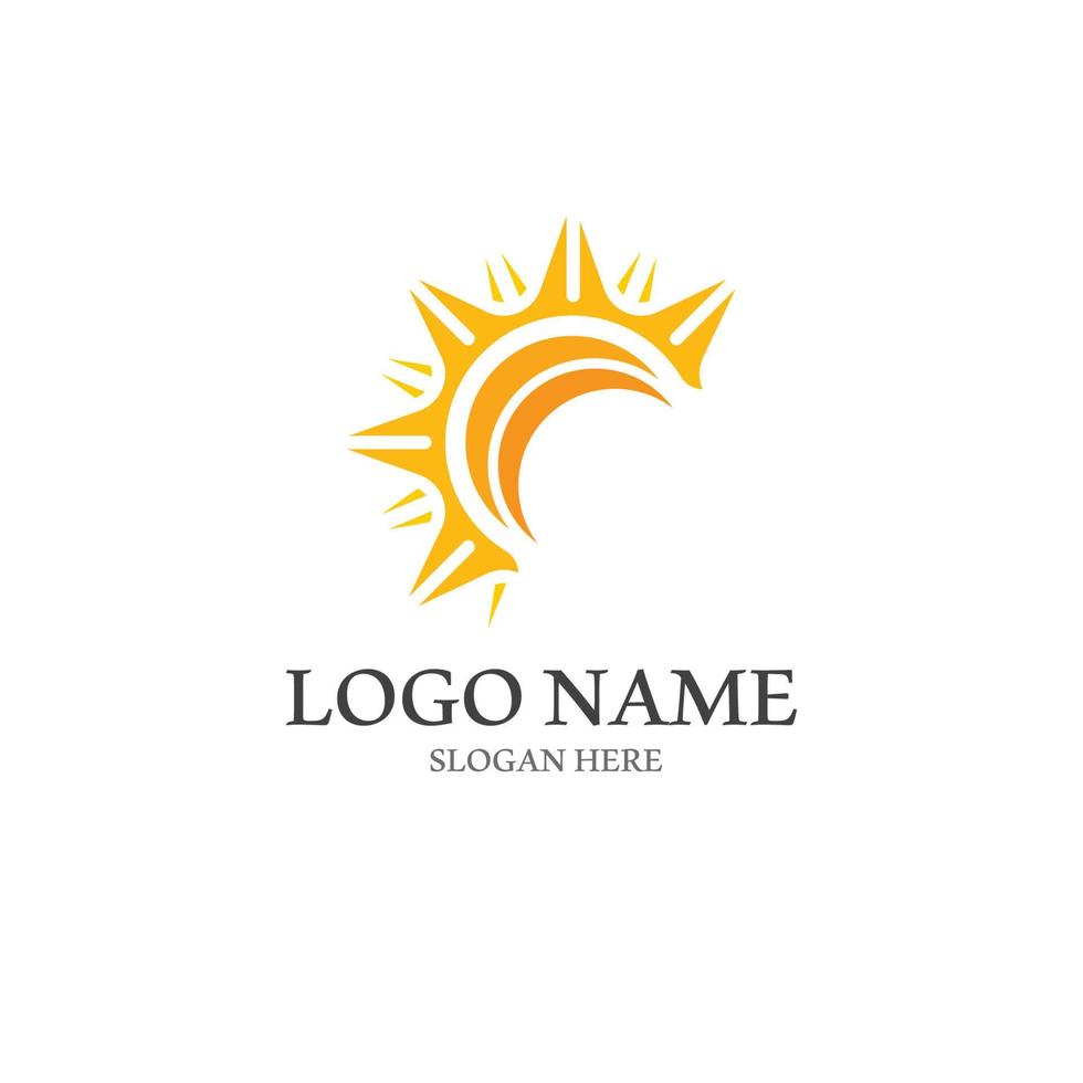 Sun vector illustration icon logo