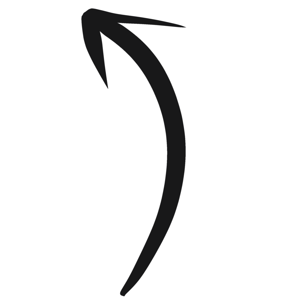 hand getrokken pijl clip art transparant achtergrond 15087556 PNG