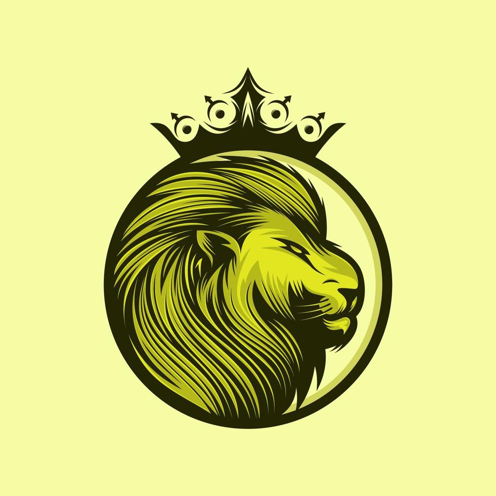 Lion head  Logo Design vector